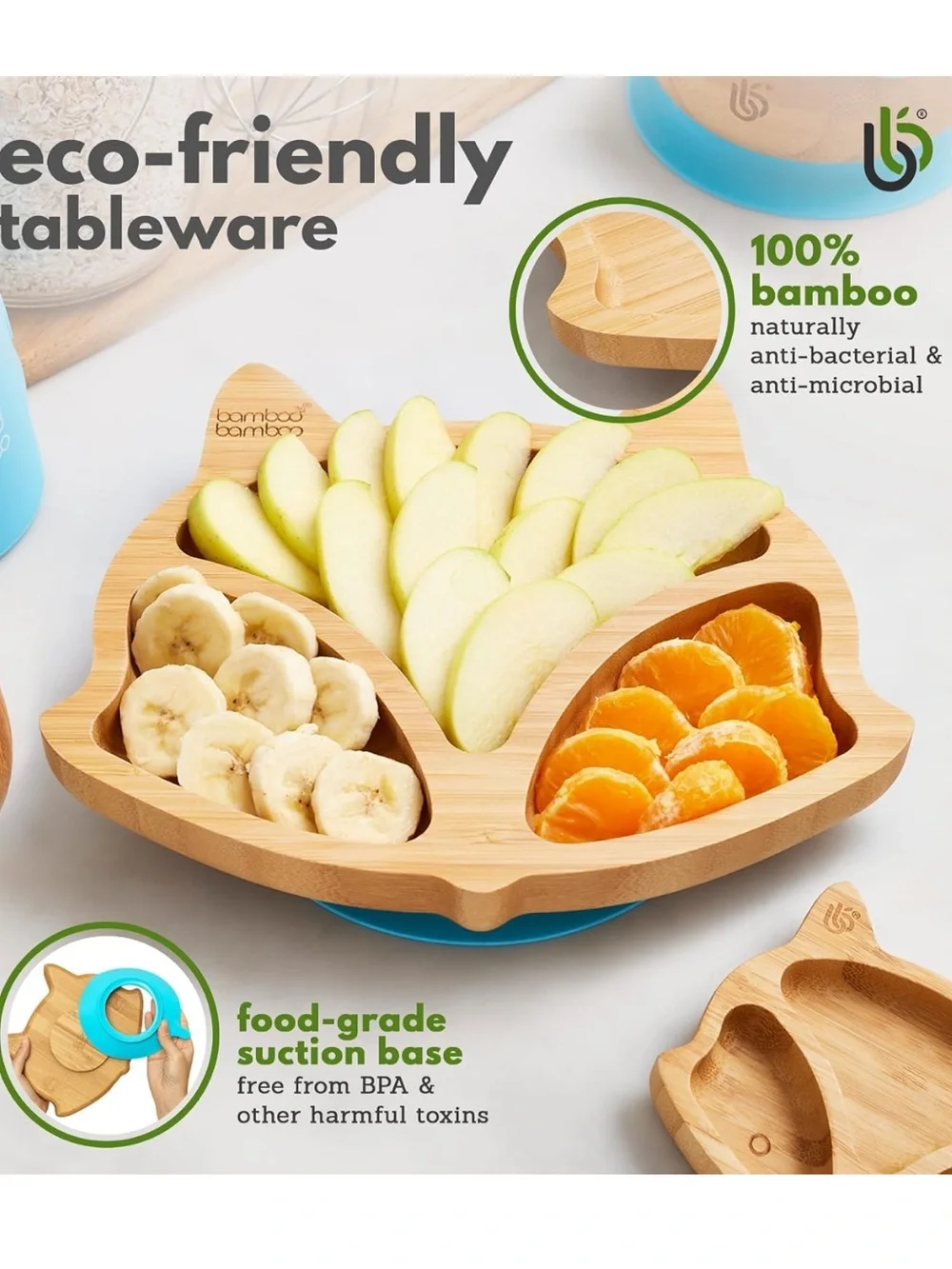 Bamboo Bamboo Fox Toddler Plate